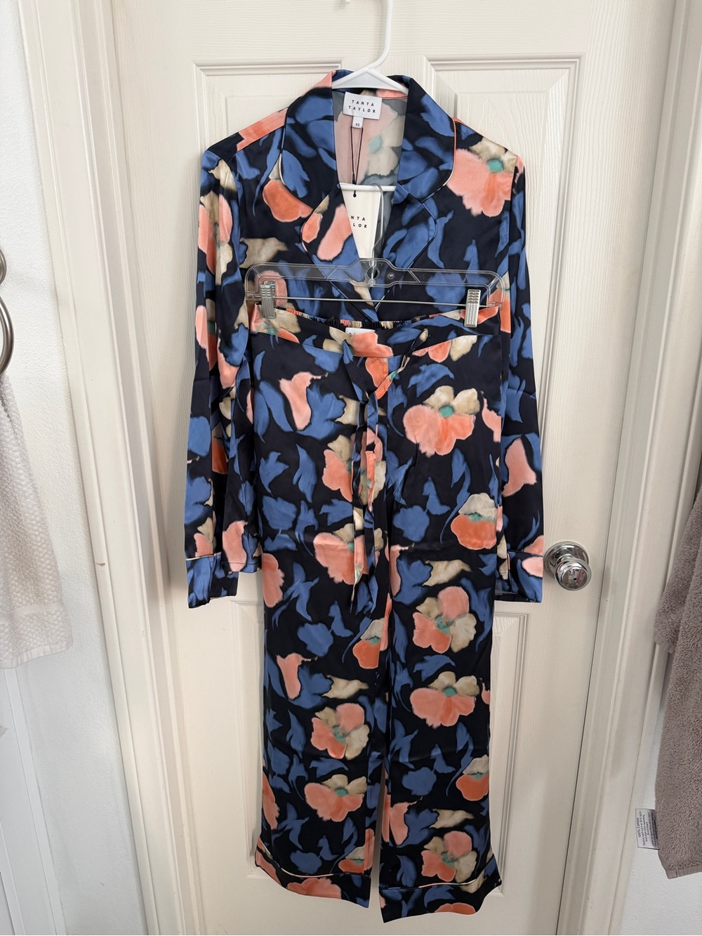 Tanya Taylor 100% Silk Floral Pajama Set XS